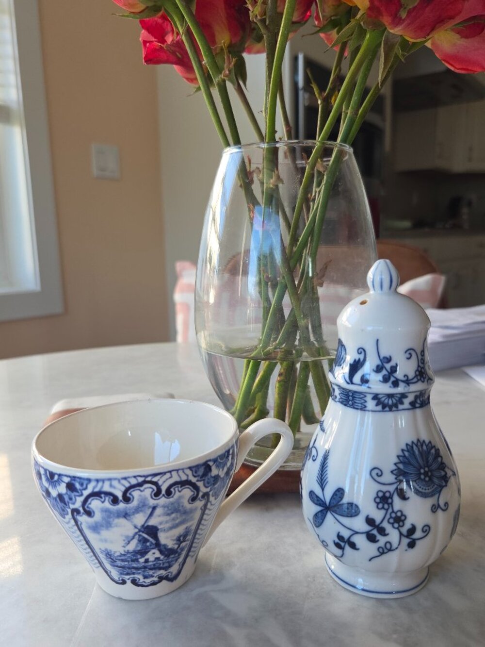 VINTAGE DELFT, VIENNA WOODS SHAKER, AND A HANDPAINTED OLD DUTCH ANTIQUE CUP